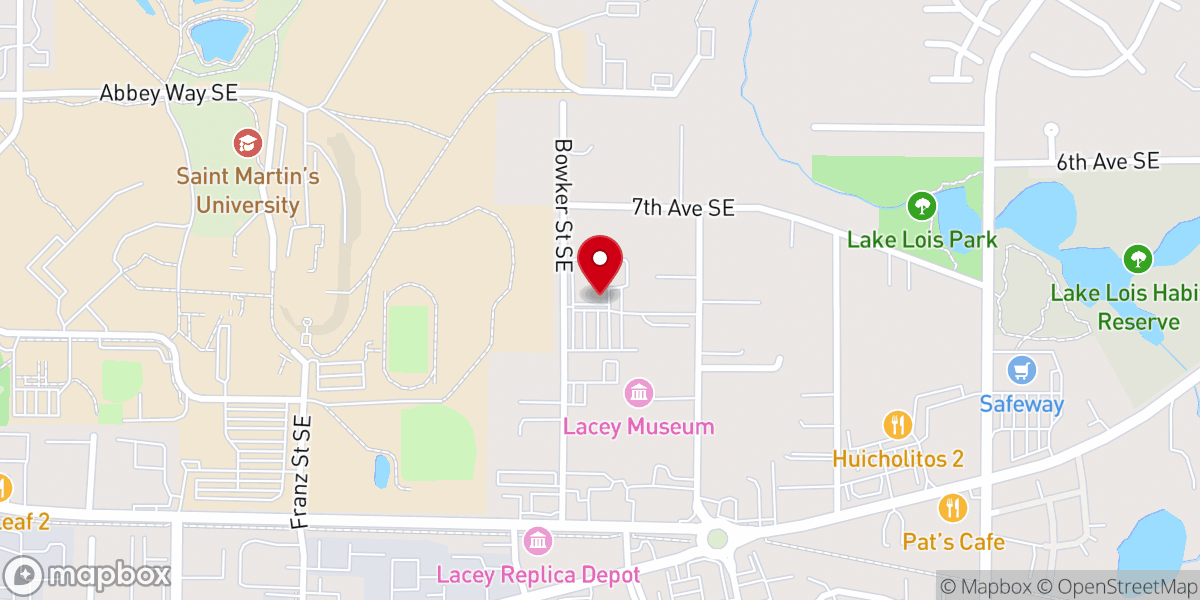 Map showing location of Sacred Heart Catholic Church