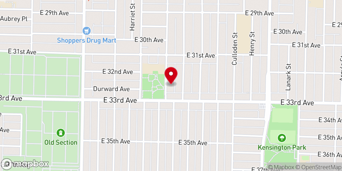 Map showing location of Slavic Evangelical Baptist Church
