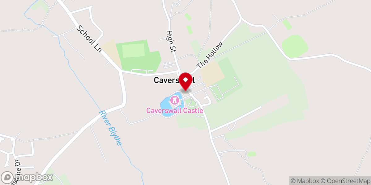 Map showing location of Saint Filumena's Roman Catholic Church Caverswall
