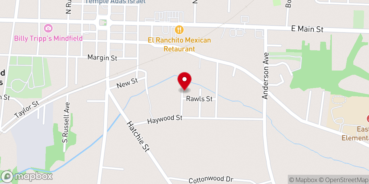 Map showing location of New Revelation MB Church