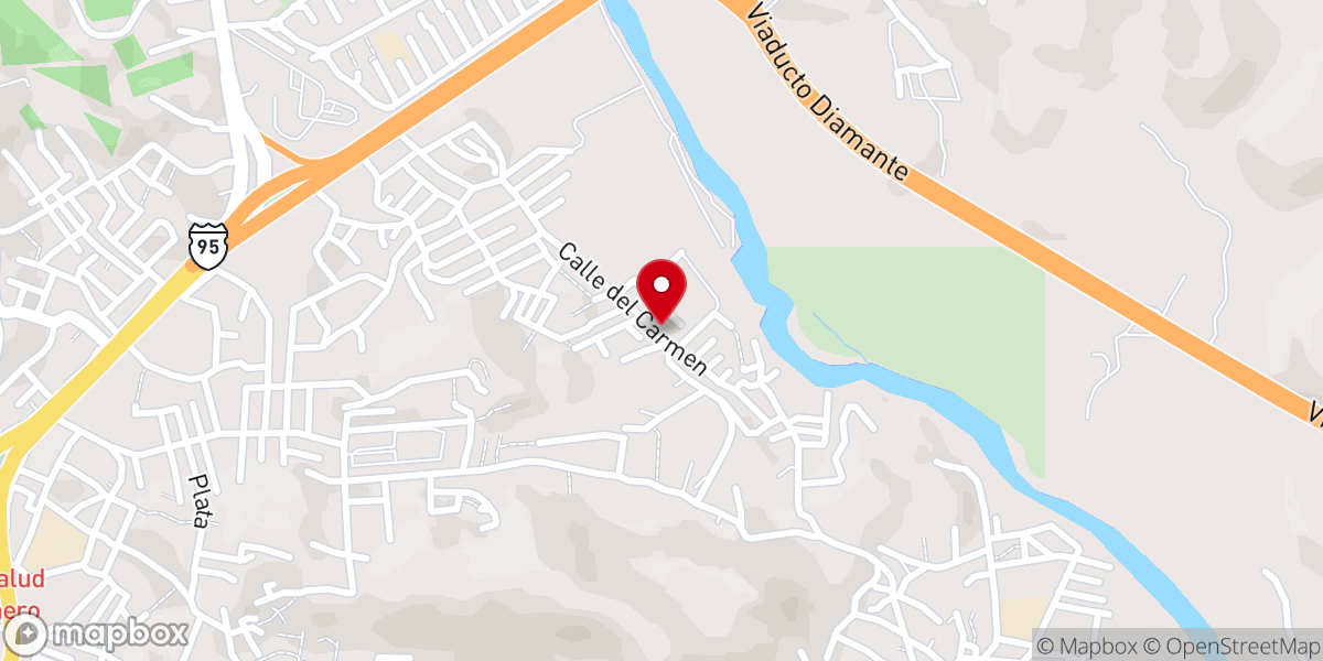 Map showing location of Palabra de Vida Acapulco