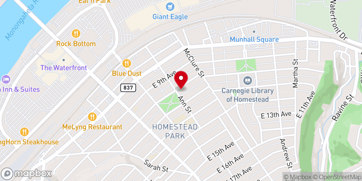 Map showing location of Saint Matthews Episcopal Church