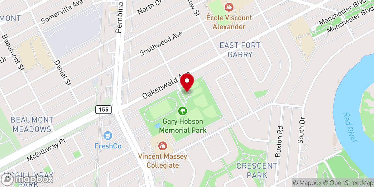 Map showing location of The Apostolic Church (Glorious Vision), Winnipeg MB Canada