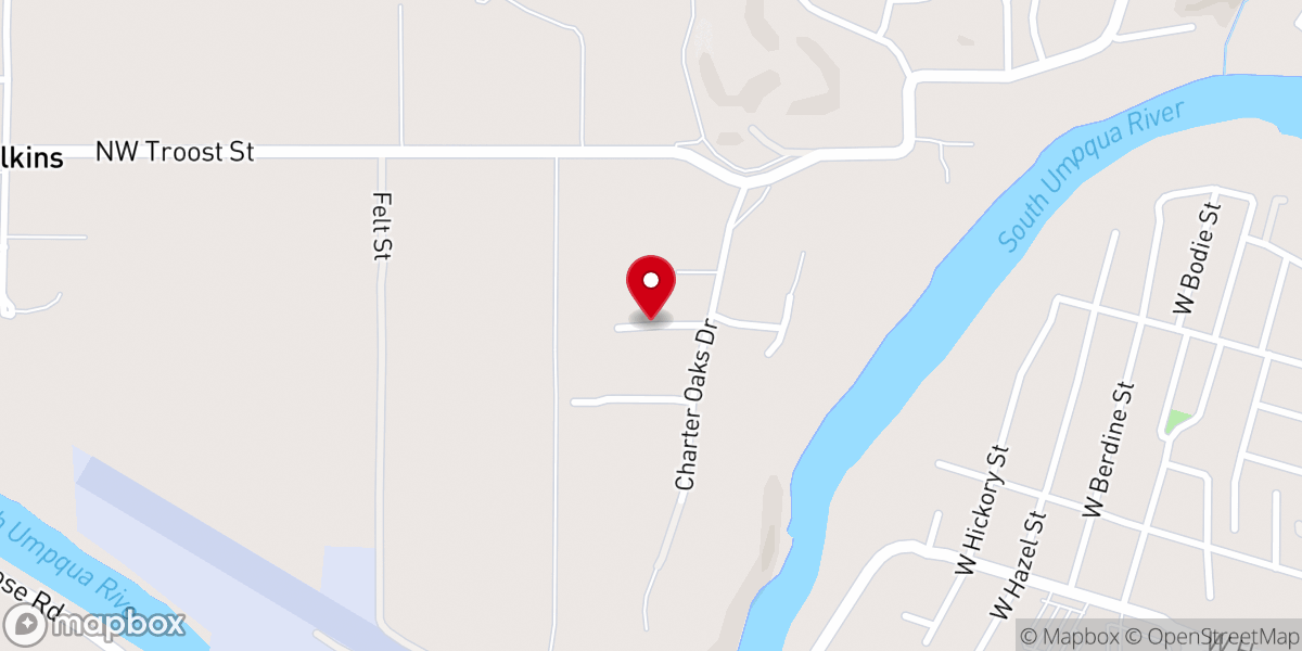 Map showing location of FamilySearch center