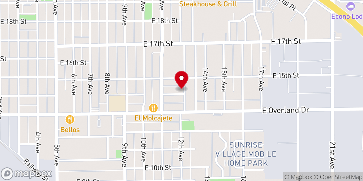 Map showing location of St James Lutheran Church