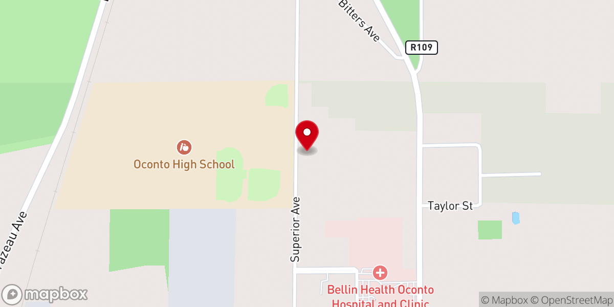 Map showing location of Zion Lutheran Church-LCMS