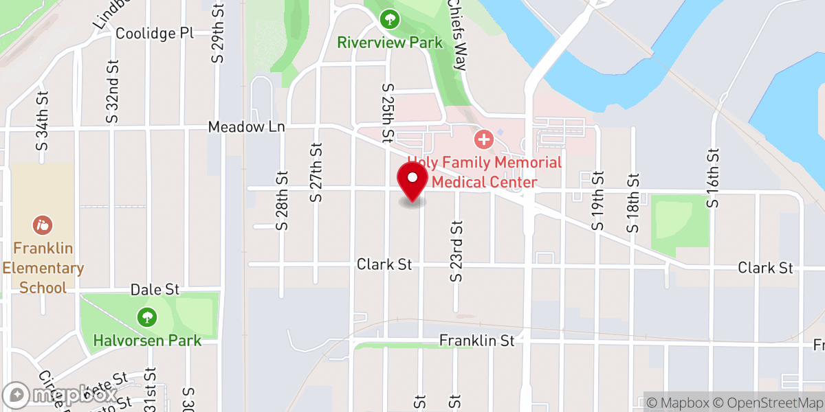 Map showing location of Manitowoc Baptist Church, Inc.