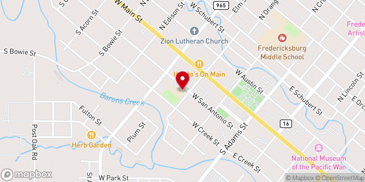 Map showing location of St. Mary's Catholic Elementary School