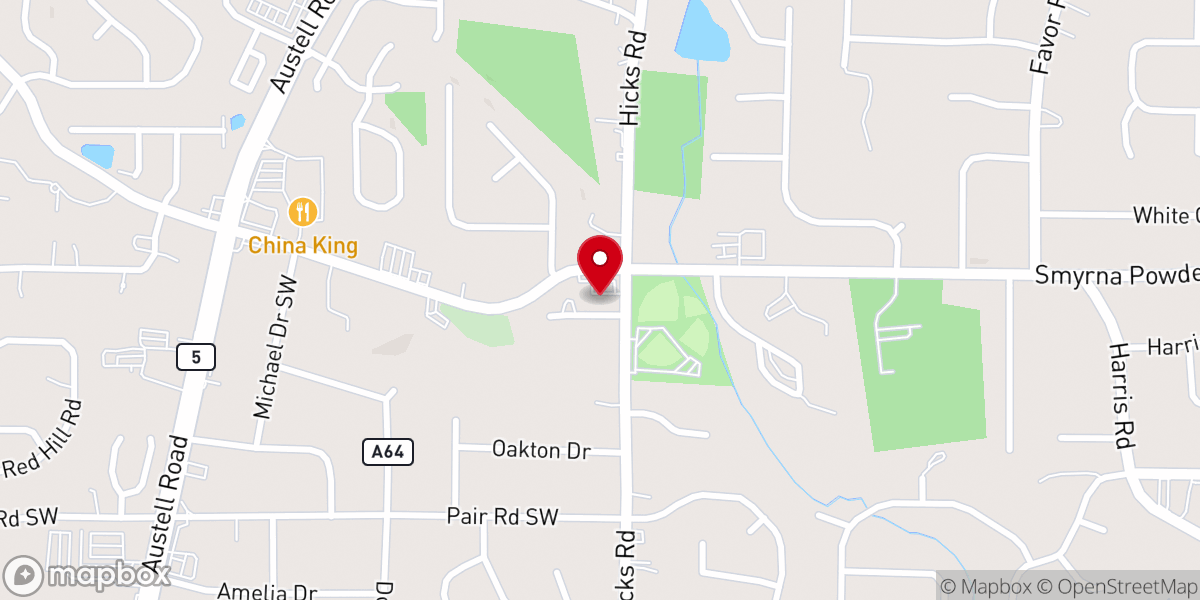 Map showing location of House of Prayer Apostolic Church