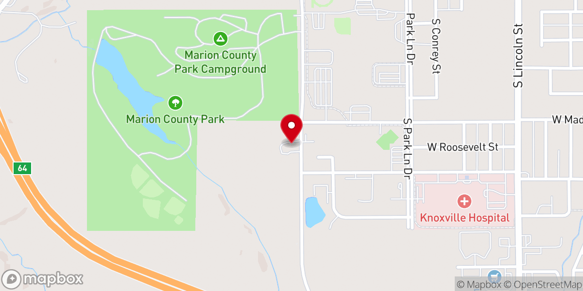 Map showing location of Community of Christ Church