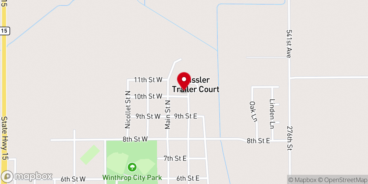 Map showing location of Apostolic Christian Church