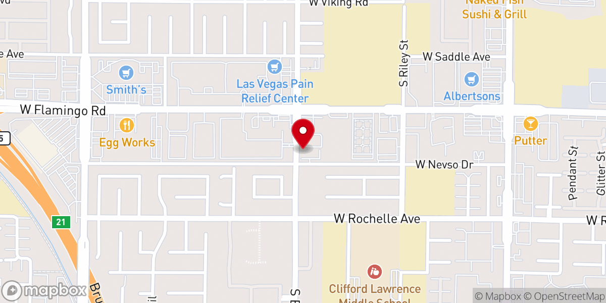 Map showing location of Las Vegas Chinese Christian Church