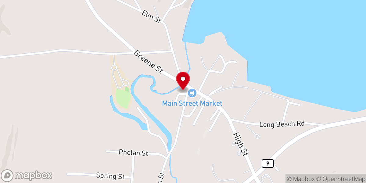 Map showing location of Community Baptist Church of Sabattus - Food Pantry
