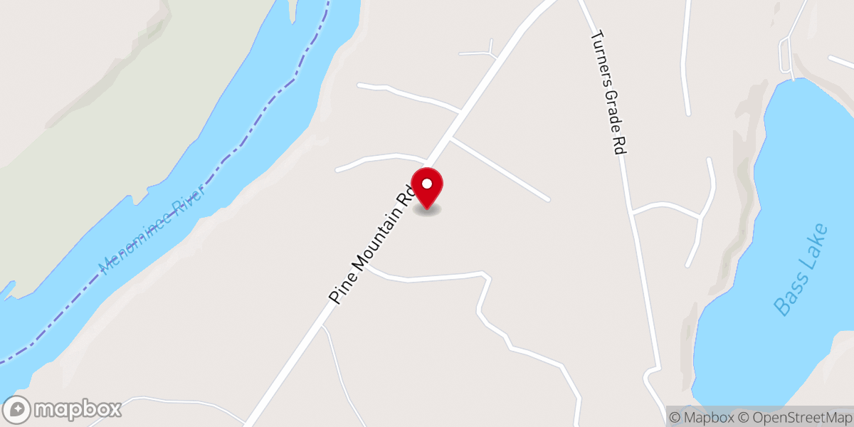 Map showing location of Iron Mountain Community Seventh-day Adventist Church