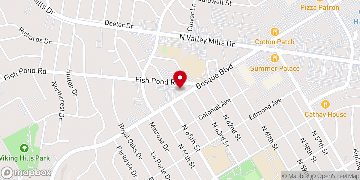 Map showing location of Western Heights Baptist Church