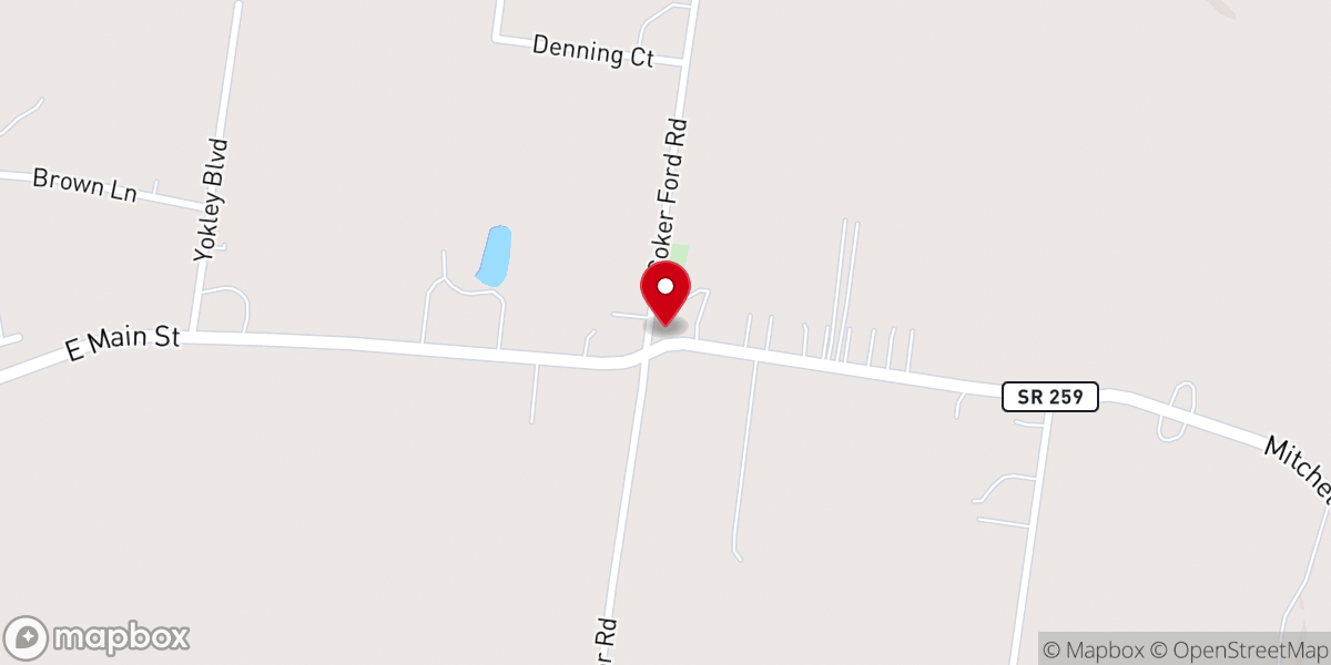 Map showing location of Mitchellville General Baptist