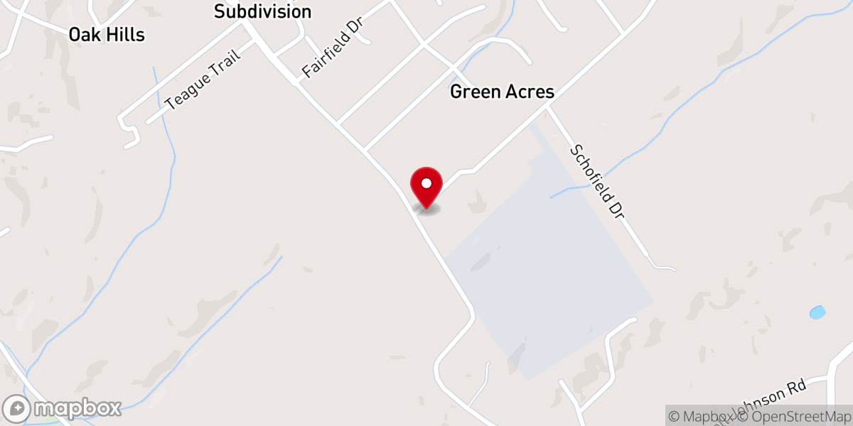 Map showing location of United Baptist Church