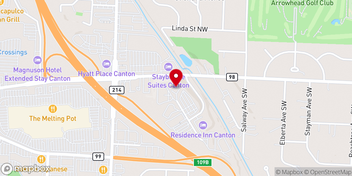 Map showing location of Evangelical Friends Church-Eastern Region