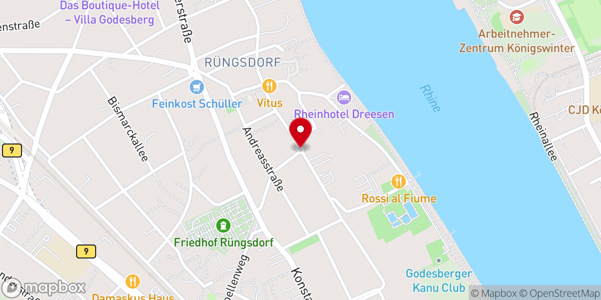 Map showing location of Marienkapelle
