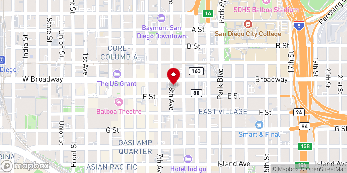Map showing location of MT Moriah Christian Church