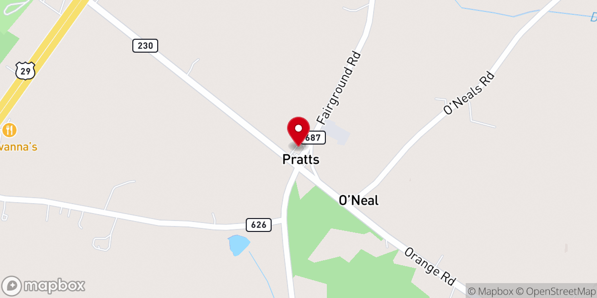 Map showing location of Flock