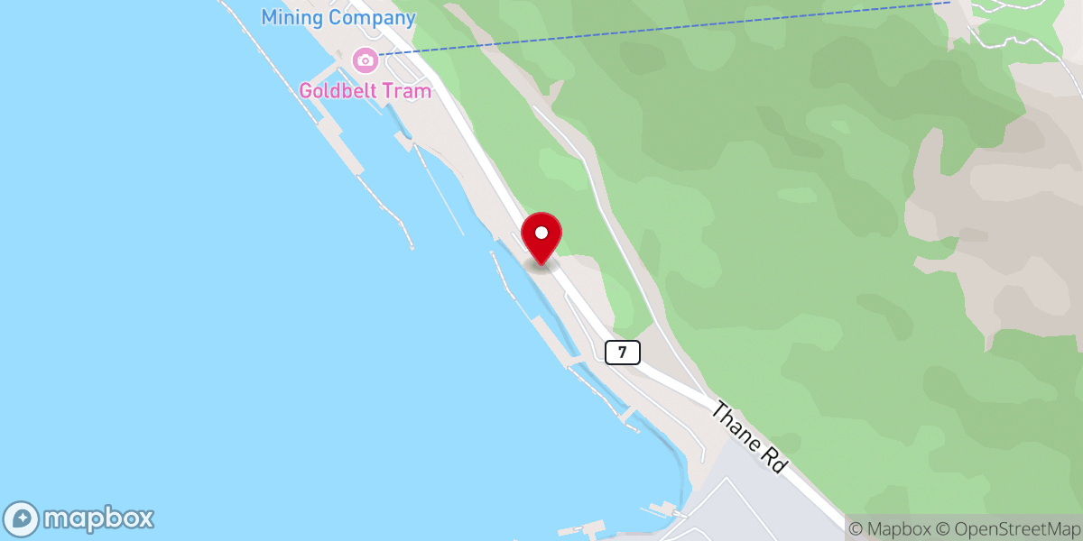 Map showing location of Juneau Trading Co