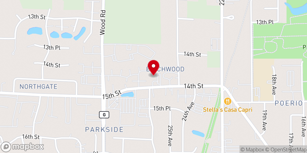 Map showing location of Redeemer Parkside: Baptist Church