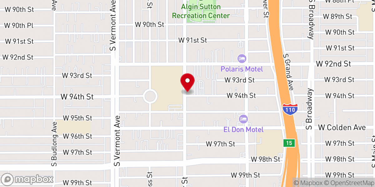Map showing location of New Gethsemane Church of God In Christ