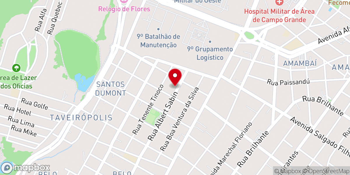 Map showing location of IGREJA BATISTA ESPERANCA - CAMPO GRANDE