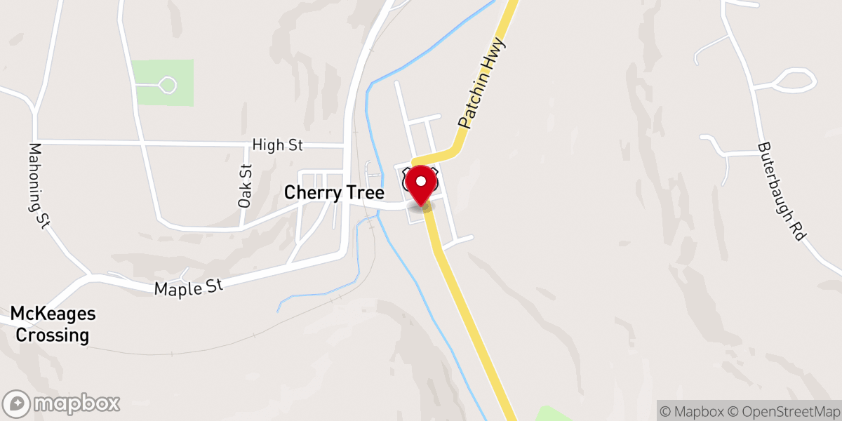 Map showing location of Fire Now Church