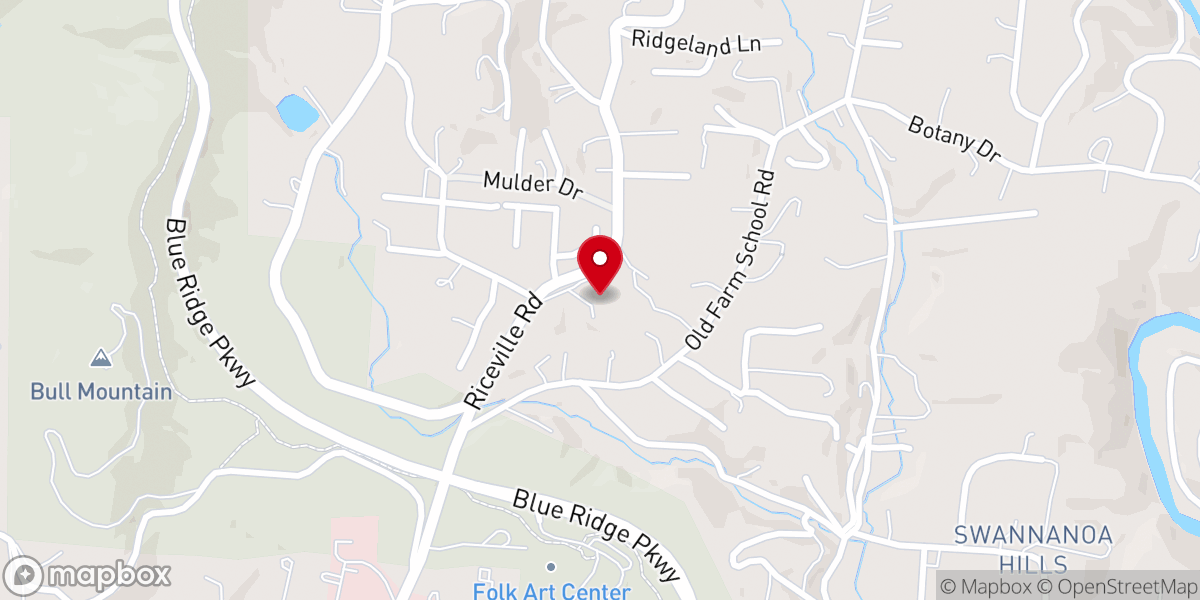 Map showing location of Grassy Branch Baptist Church