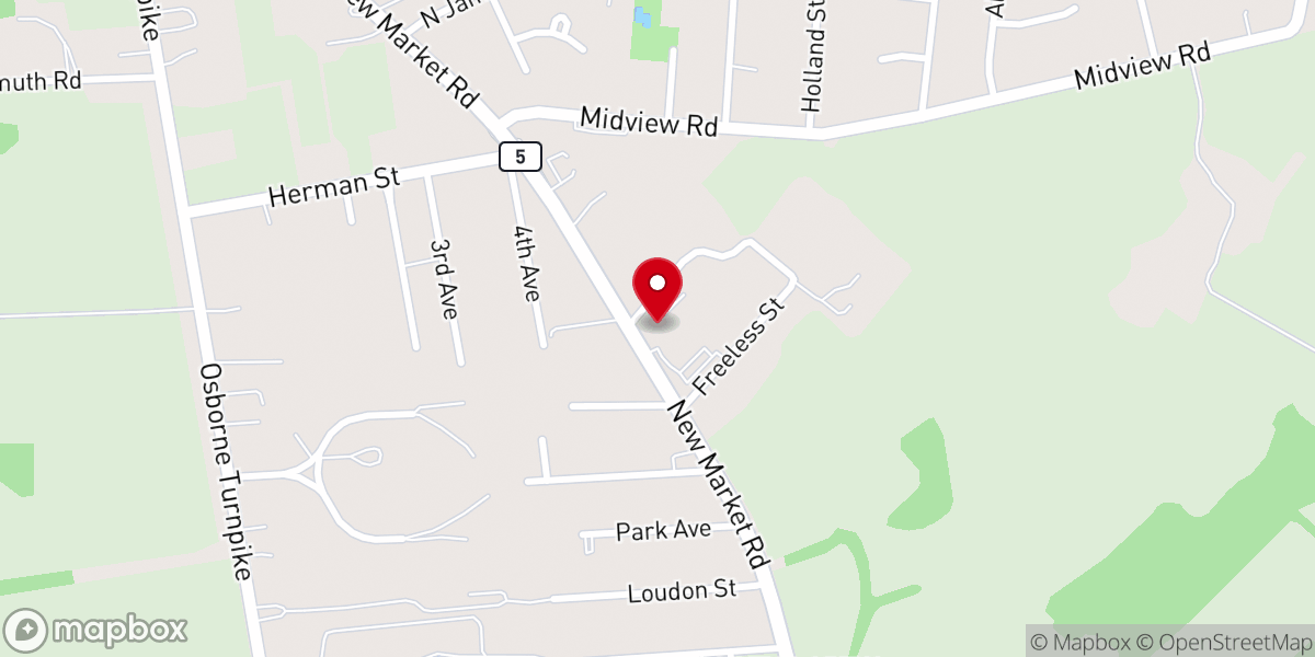 Map showing location of Antioch Baptist Church - Food Distribution Center