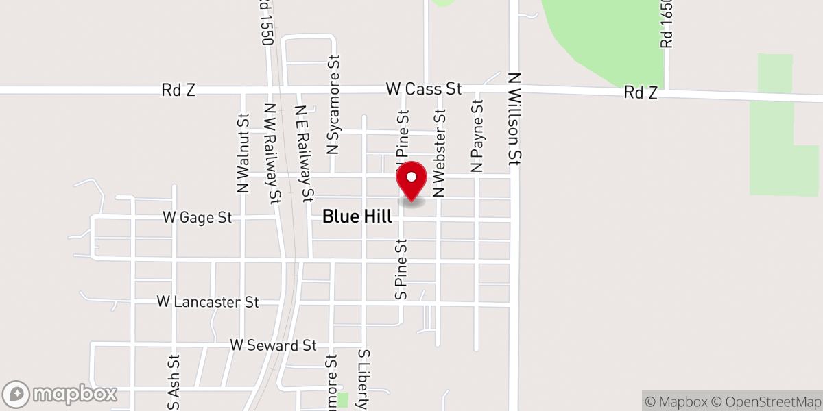Map showing location of St Paul Lutheran Church