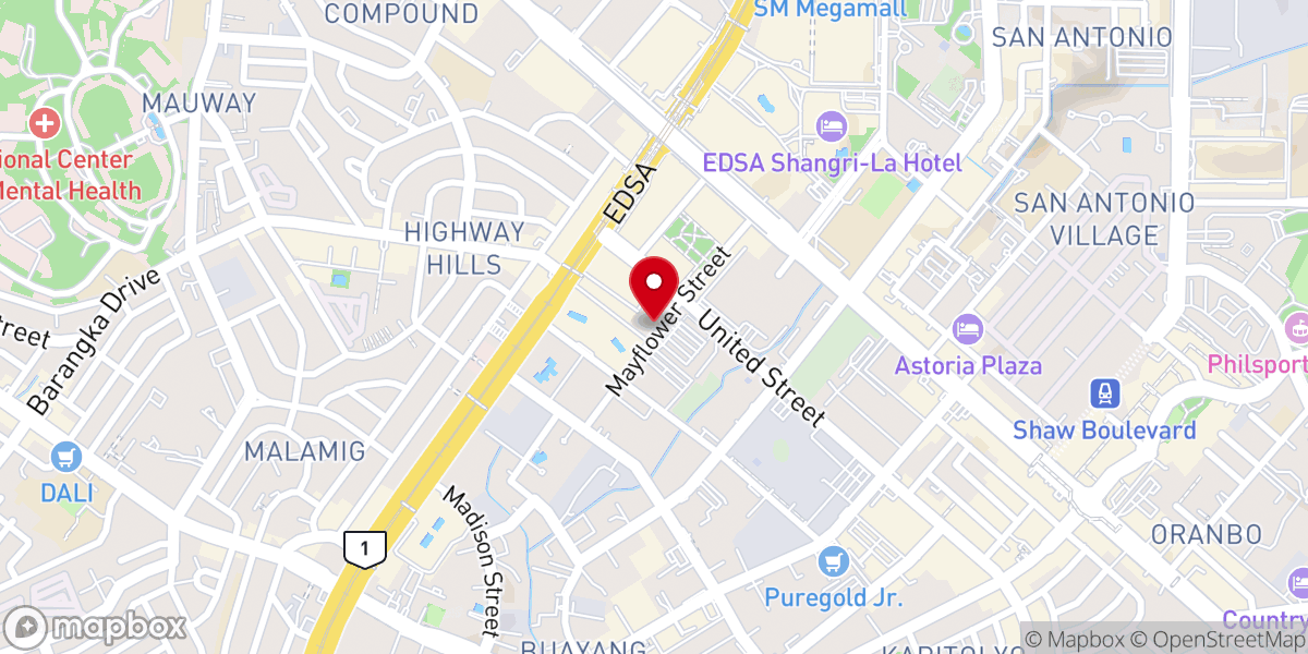 Map showing location of ICS Church