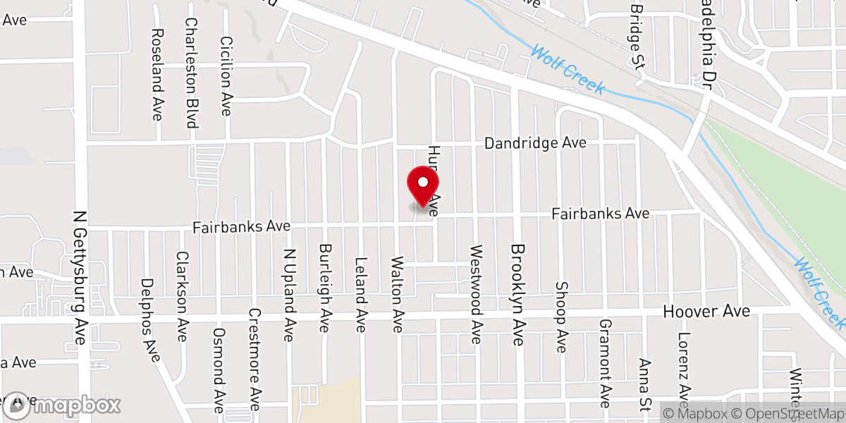Map showing location of Sunlight Baptist Church