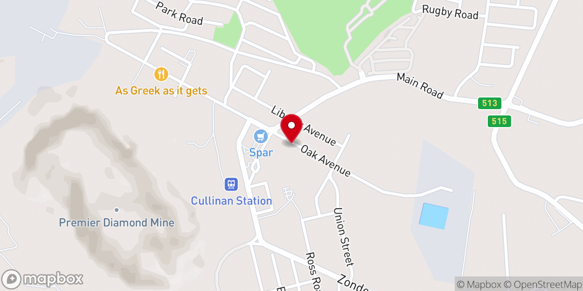 Map showing location of St George's Church