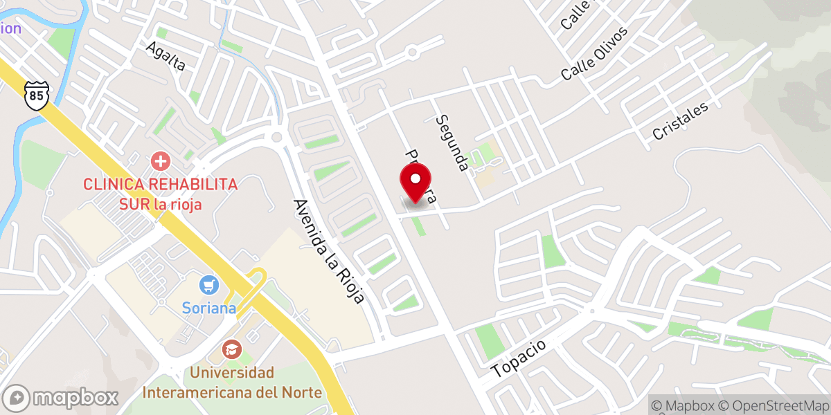 Map showing location of Iglesia Evangélica Cristiana Espiritual Col. Nueva Estanzuela