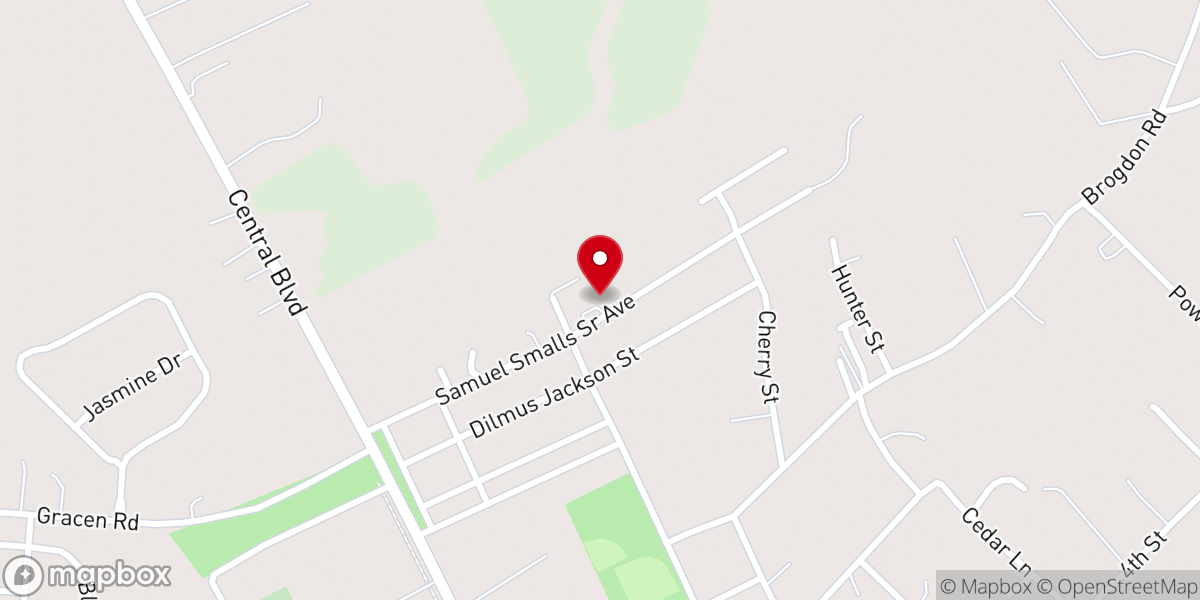 Map showing location of Royal Temple Holiness Church