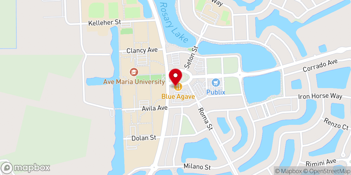Map showing location of Ave Maria Religious Gifts