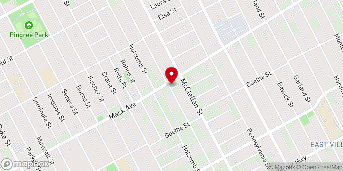 Map showing location of Greater True Vine Missionary Baptist Church
