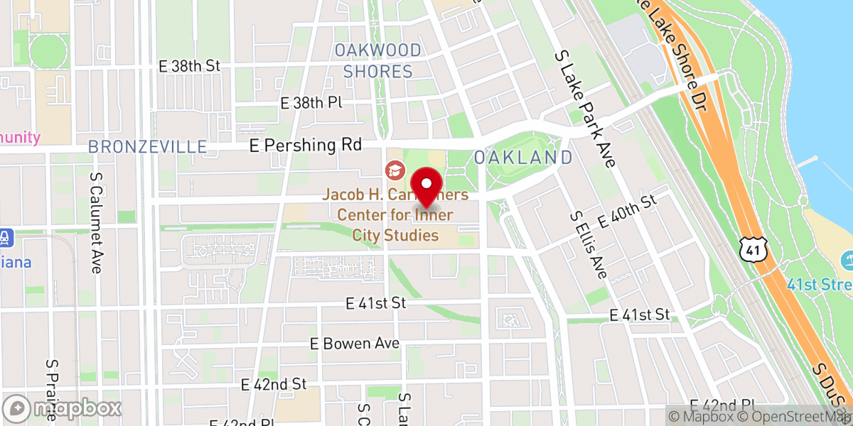 Map showing location of Monumental Baptist Church