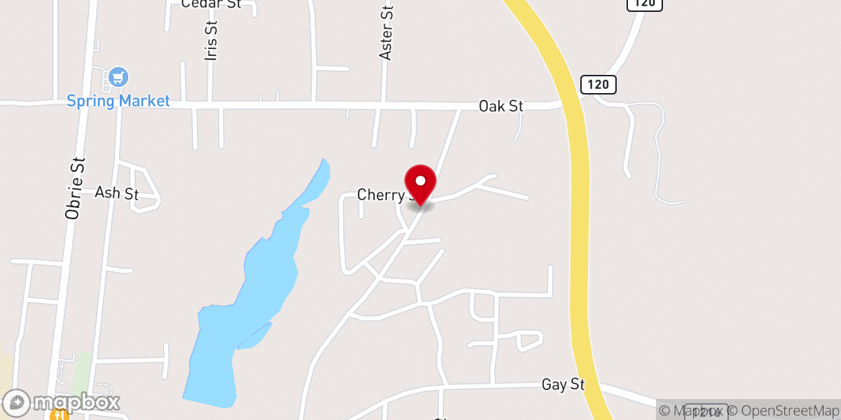 Map showing location of Haskins Chapel United Methodist