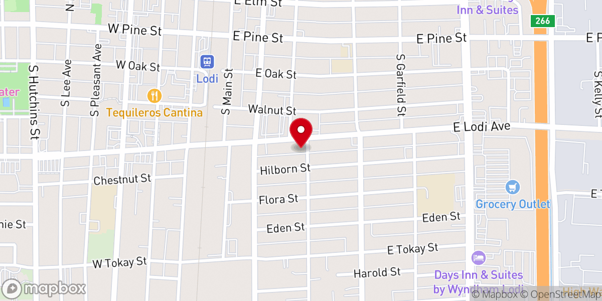 Map showing location of Calvary Bible Church