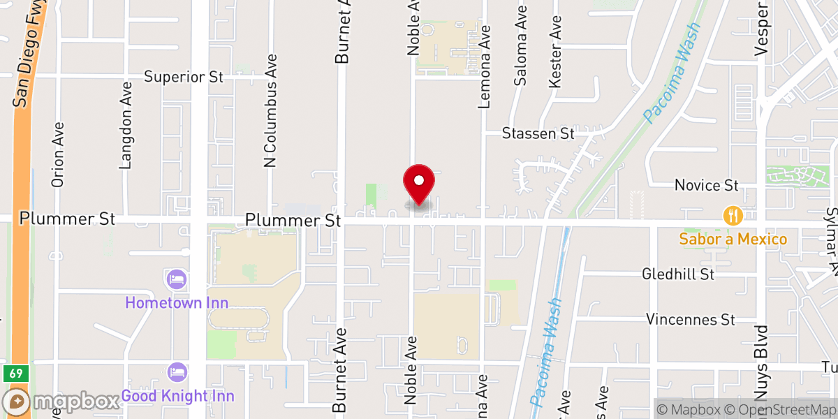 Map showing location of Iglesia De Dios Pentecostal M.I. North Hills #2
