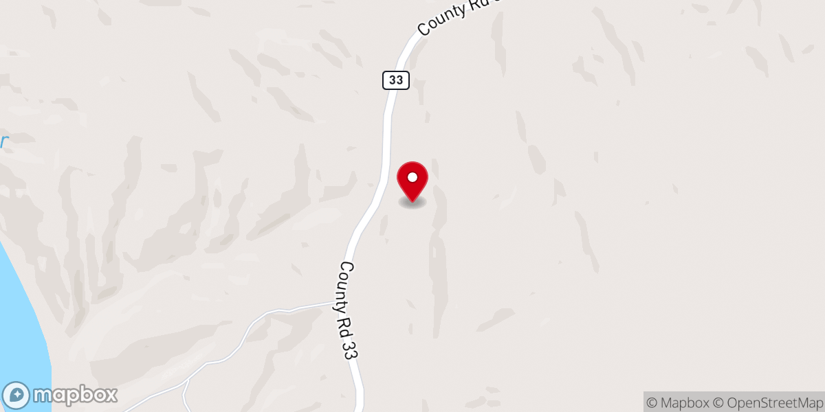 Map showing location of Woodville Church