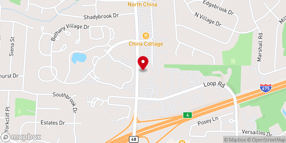 Map showing location of Epiphany Lutheran Church