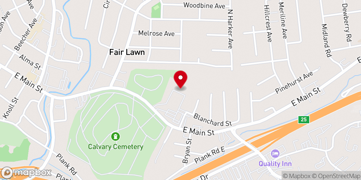 Map showing location of Motion Church