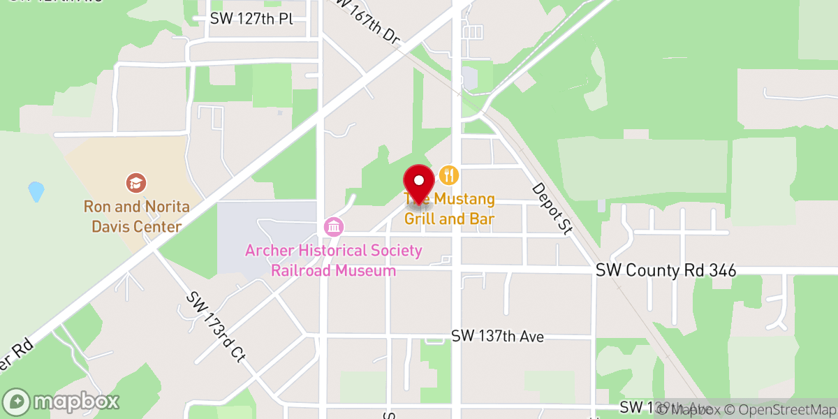 Map showing location of Greater Faith Christian Center