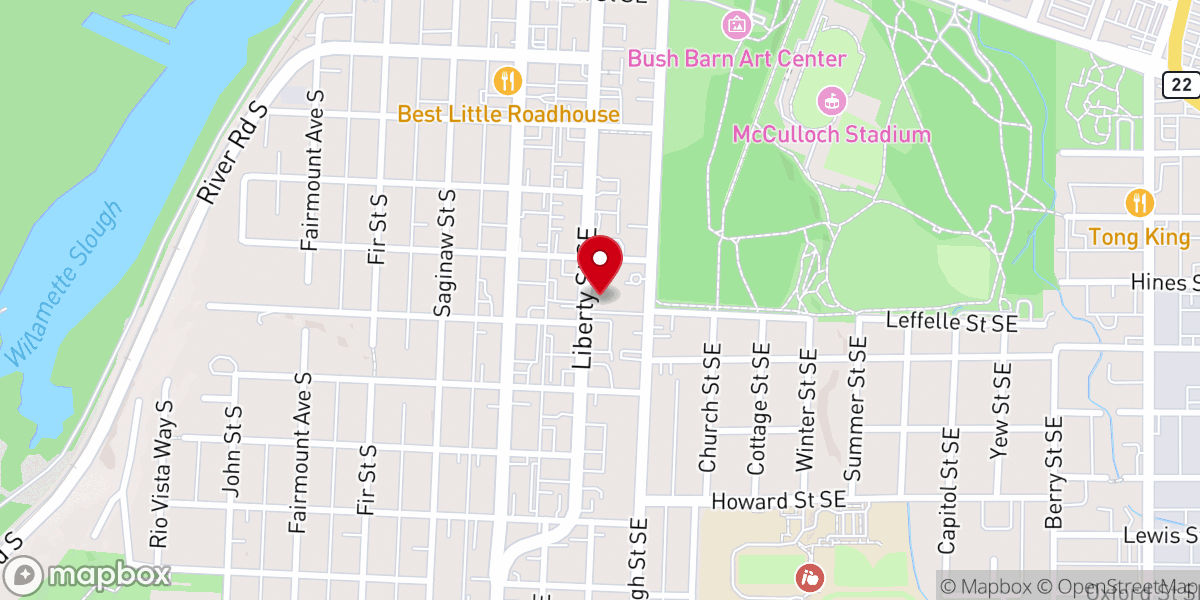 Map showing location of St. Paul's Episcopal Church