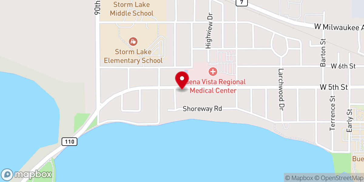 Map showing location of St Mark Lutheran Church ELCA